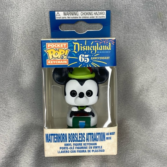 Disneyland 65th Mickey Matterhorn Keychain- NIB